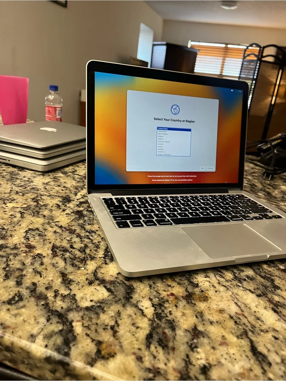Apple Silver MacBook Pro with Black Backlit Keyboard used, Like New condition